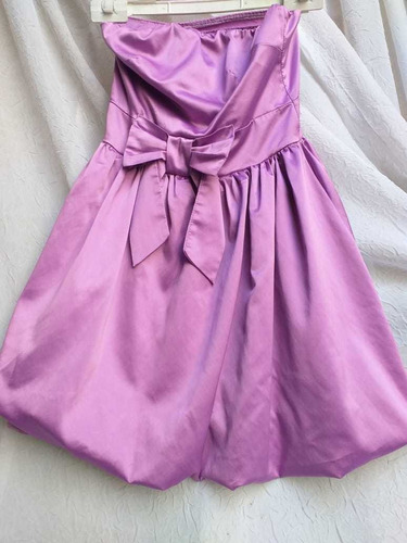 Vestido Mini Violeta T 1  Satén 