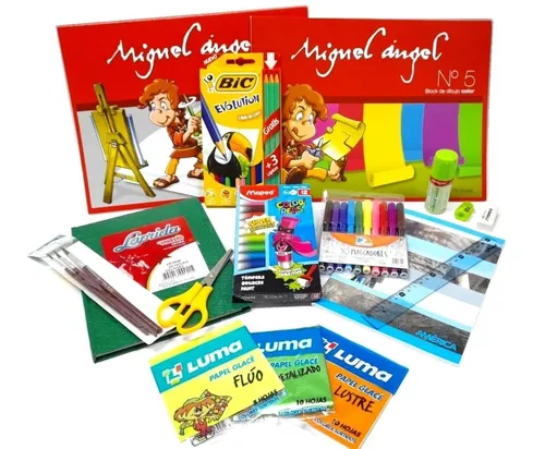 KIT ESCOLAR PRIMARIA BASICO 16 PIEZAS - Tomy