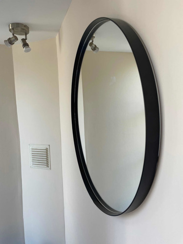 Imagen 4 de 5 de Espejo Decorativo Circular 60cm Con Marco De Fierro