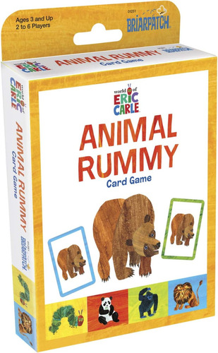 Briarpatch El Mundo Eric Carle Animal Rummy, Juego De Cartas