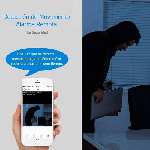Imagem 5 de 7 de Mini Câmeras De Segurança Wifi 1080p Hd Sem Fio