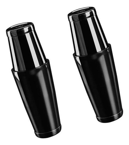 Juego De Cóctel Profesional Boston Shaker Black Tin Bar Pub