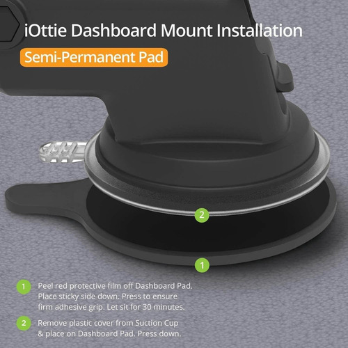 Imagen 5 de 6 de Iottie Easy One Touch 4 Dash & Amp Windshield Car Mount Sopo