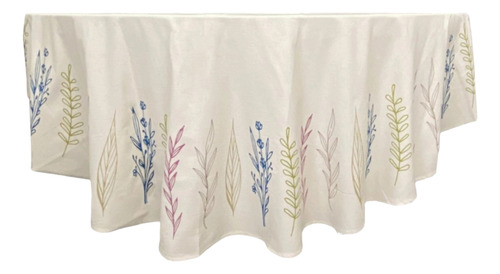 Mantel Redondo 100% Algodón 160cm Bemine
