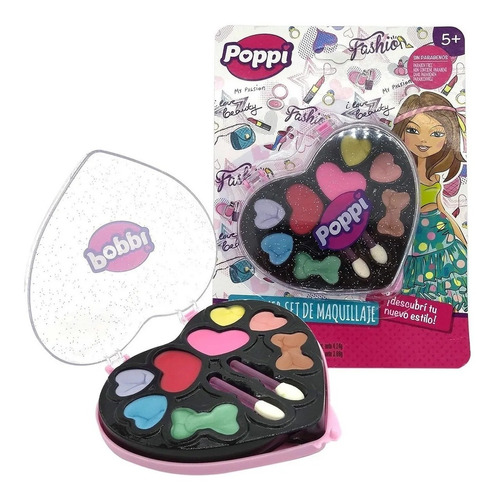 Set De Maquillaje Infantil Belleza Pinturitas Labial Poppi