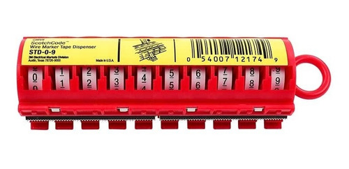 Boletero/cintas Identificación De Cables 3m Std-0-9 Nr.:0-9