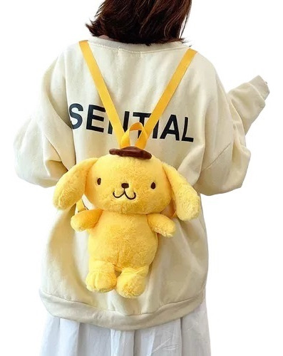 /- Bolsa De Felpa Kawaii Soft Pompompurin Stuffed Backpack Rega