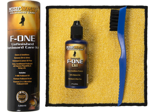 F-one - Kit De Cuidado De Diapasón Sin Terminar, Aceite, Pañ