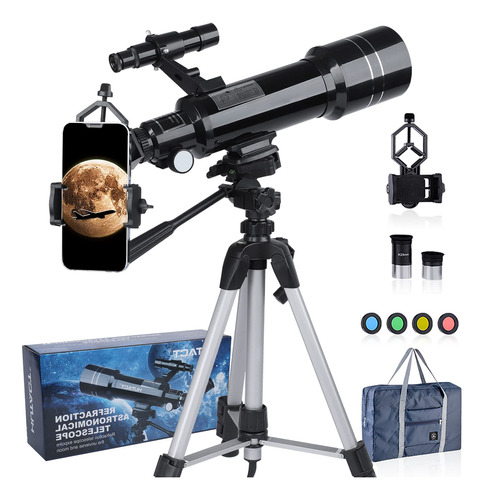 Telescopio Mejorado Hd 400/2.756 in Telescopio Para Niños Y