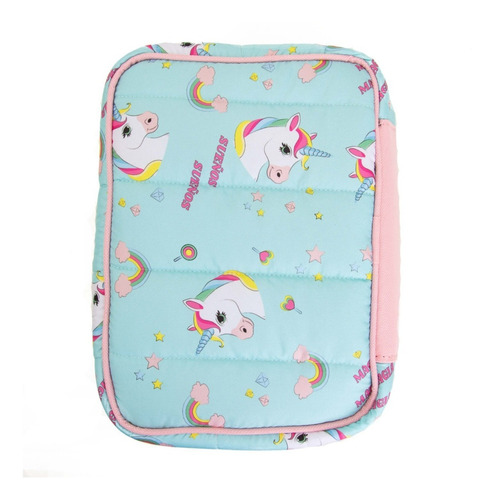 Imagen 3 de 7 de Cartuchera Xl Diamond Unicornios