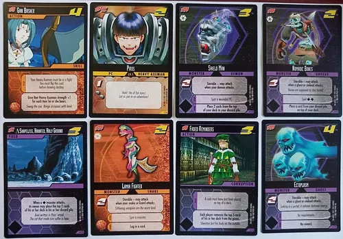 Cartas Colección Anime Hack Enemy Juego Rpg Manga Game Mesa