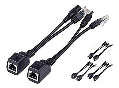 Kit Poe Pasivo 10/100m Con Adaptador 15v/1.5a (conector