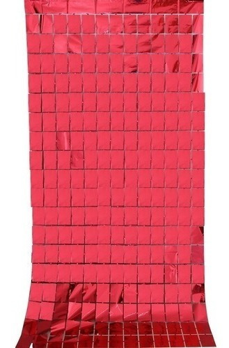 Imagen 2 de 10 de Cortinas Metalizadas Cuadrada Shimmer Brick Wall Decoración