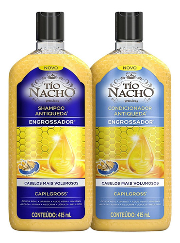 Kit Tío Nacho Antiqueda Engrossador (2 Produtos)