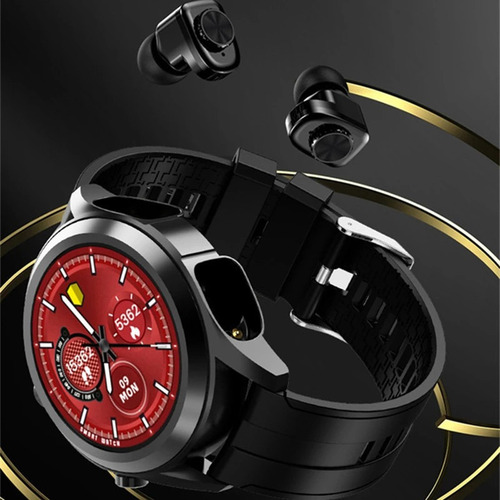 Reloj Deportivo Smart Watch Tws Audífono 2 En 1 Audífono