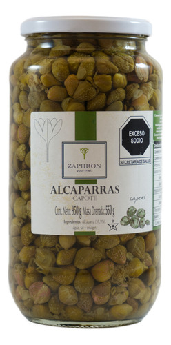 Alcaparras Capote En Salmuera Zaphron Gourmet 950g