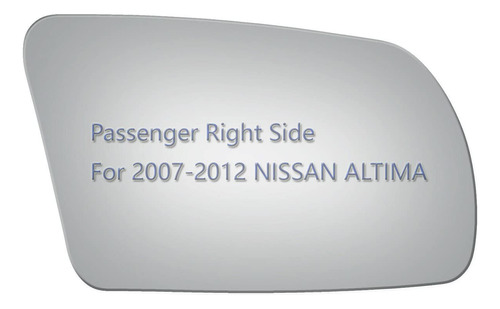 Espejo Lateral Cristal Para Nissan Altima Pasajero