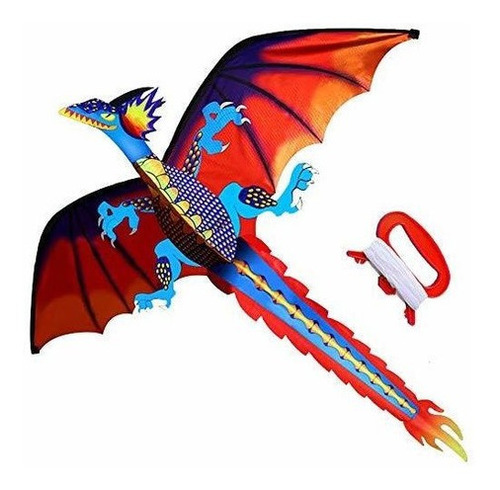 Hengda Kite-upgrade Dragon Clasico Cometa-facil De Volar -