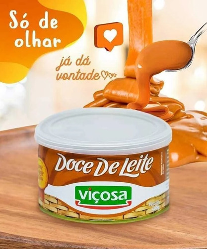 Imagem 2 de 3 de Kit Doce De Leite Viçosa Linha Premium Com 3 Latas De 400g