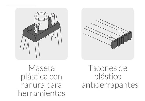 Escalera Tipo Tijera 5 Escalones Peldaños 91kls Marca Truper