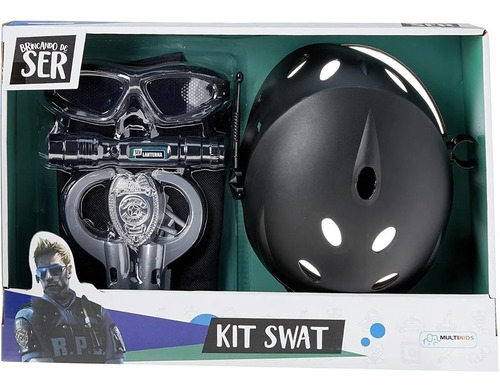 Kit Swat Casco Policia Con Accesorios Ik0275