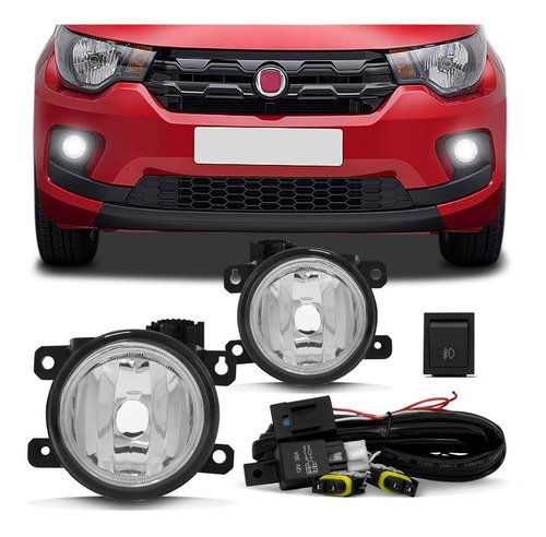 Kit Farol Milha Fiat Cronos 2018 Auxiliar Neblina