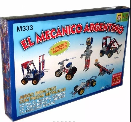 Mecano Metalico M333 Con 333 Piezas Envio Gratis !!!!