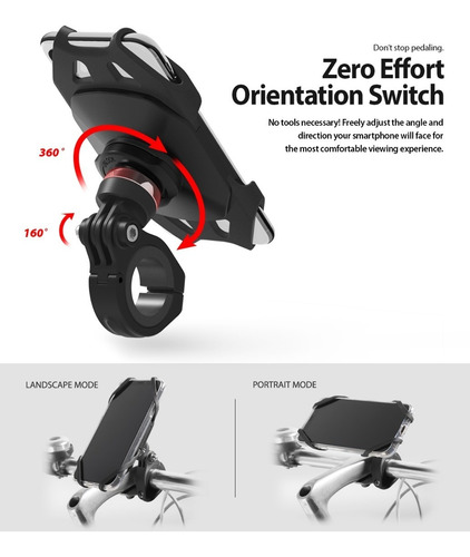 Imagen 6 de 9 de Soporte Ringke Celular Moto Bicicleta 360 Calidad Premium