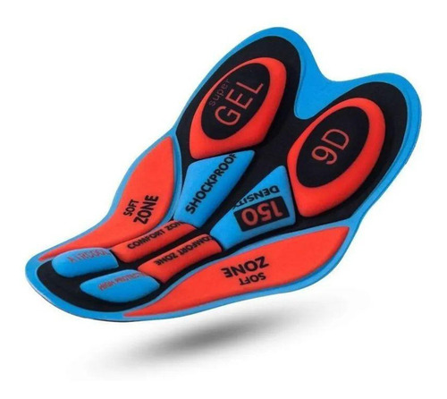 Imagem 6 de 7 de Bretelle Bermuda Ciclismo Pro Tour Forro Em Gel 9d