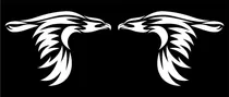 Comprar 2 Calcos Sticker Aguila Tribal Tuning Auto Moto 15cm.