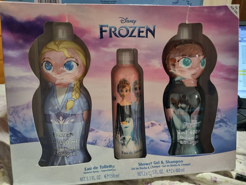Set De Perfume Shampoo Y Gel Frozen Importado