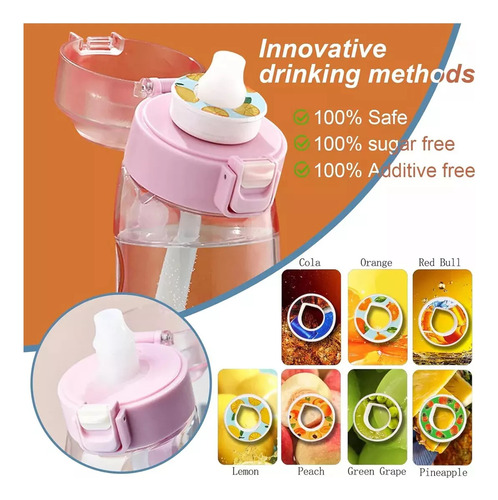 Botella Air Up Botella De Agua Con 7 Cápsulas De Sabores