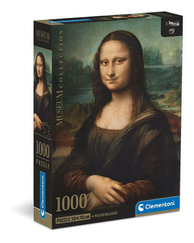 Rompecabezas Mona Lisa 1000p Clementoni Italia Da Vinci Arte