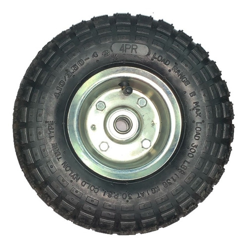Imagen 1 de 3 de Rueda Neumatica Carreta Zorra 260mm Llanta Metal Hofer
