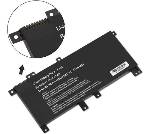Imagen 2 de 4 de Bateria Compatible C21n1401 F455l X455l Asus