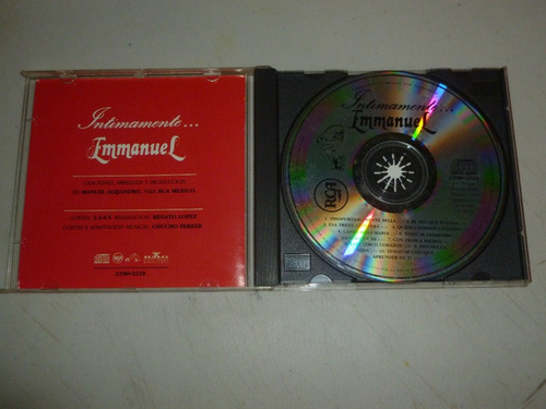 Emmanuel Cd Intimamente Primer Edicion 1991