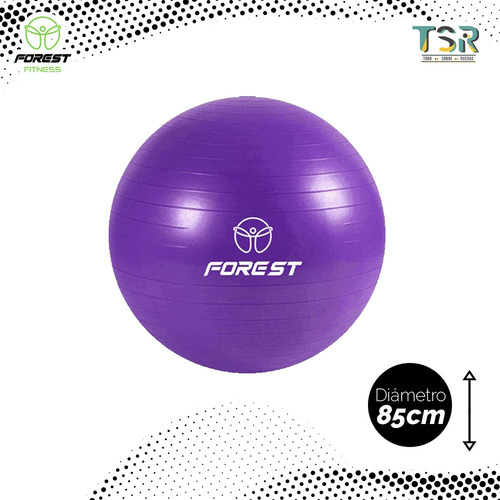 Imagen 2 de 8 de Pelota Yoga Ball Forest Fitness Esferodinamia 85 Cm Gym