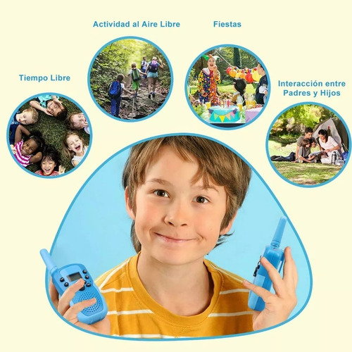 ..radio Walkie Talkie Para Niños Con 22 Canales 3 Millas 2 P