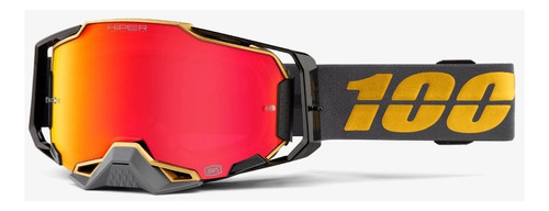 Óculos 100% Armega Motocross Trilha Viseira Goggle Nuketown Cor da armação Hiper Falcon 5/Espelhada Cor da lente Vermelho