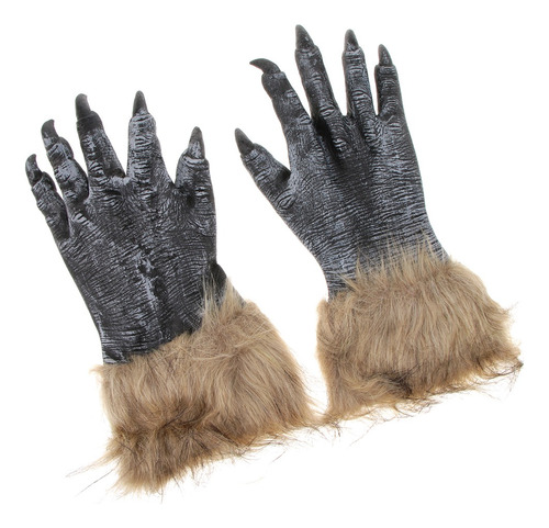 1 Par De Guantes De Hombre Estilo Lobo Waewolf De Cosplay