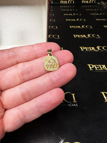 Pingente Olho De Hórus 2,5 Gramas Ouro 18k 750 Cor Amarelo