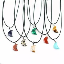 Comprar Collar Cuarzo Piedra Natural Dije Piedra Natural Luna