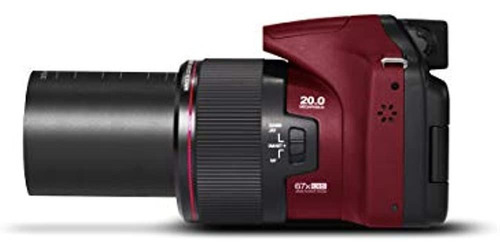 Cámara Digital Minolta mn67z-r Roja Shot De 20 Megapíxeles Hd Con Zoo