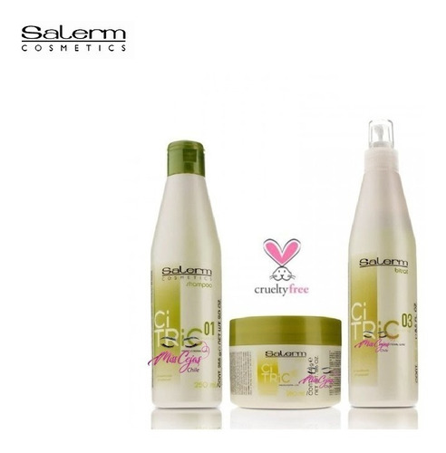 Kit Shampoo Crema Locion Citric Balance Salerm Capilar 