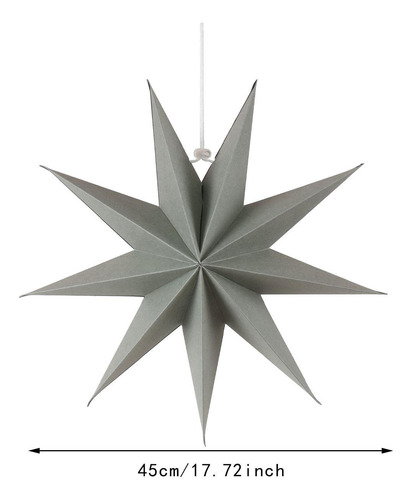Colgante De Estrella De 9 Puntas, Práctico 45 Centímetros