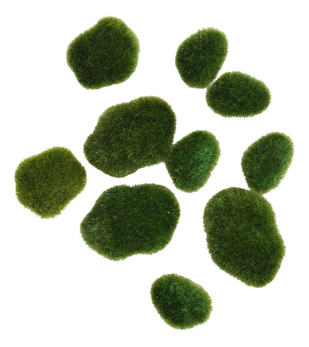 4 X 10x Pedras Artificiais De Musgo, Estatueta Em Miniatura