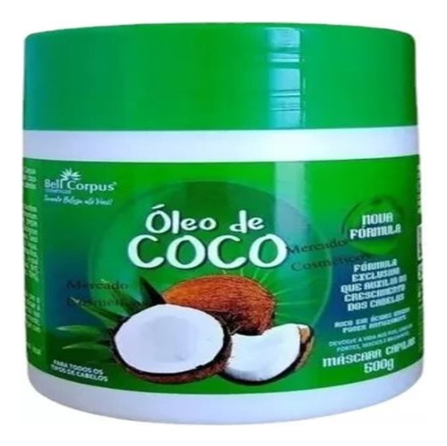 Máscara Hidratação Capilar Óleo De Coco 500g Bell Corpus