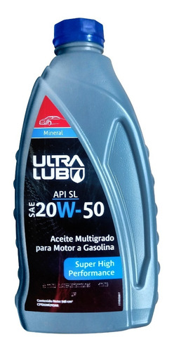 Aceite De Motor 20w50 Mineral Ultralub 