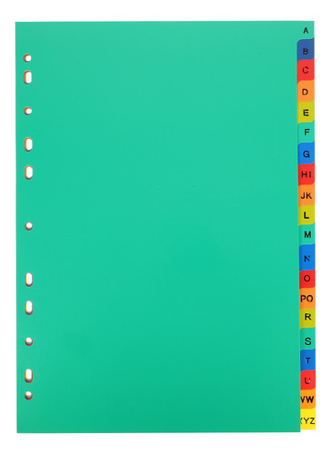Libreta Con Separadores, Tamaño A4, Hojas Sueltas Separadas,