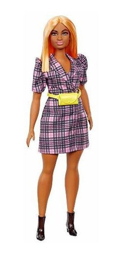 Barbie Fashionistas Doll # 161 Con Vestido Blazer A Cuadros